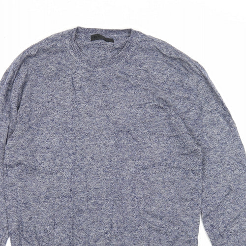 ASOS Mens Blue Round Neck Wool Pullover Jumper Size M
