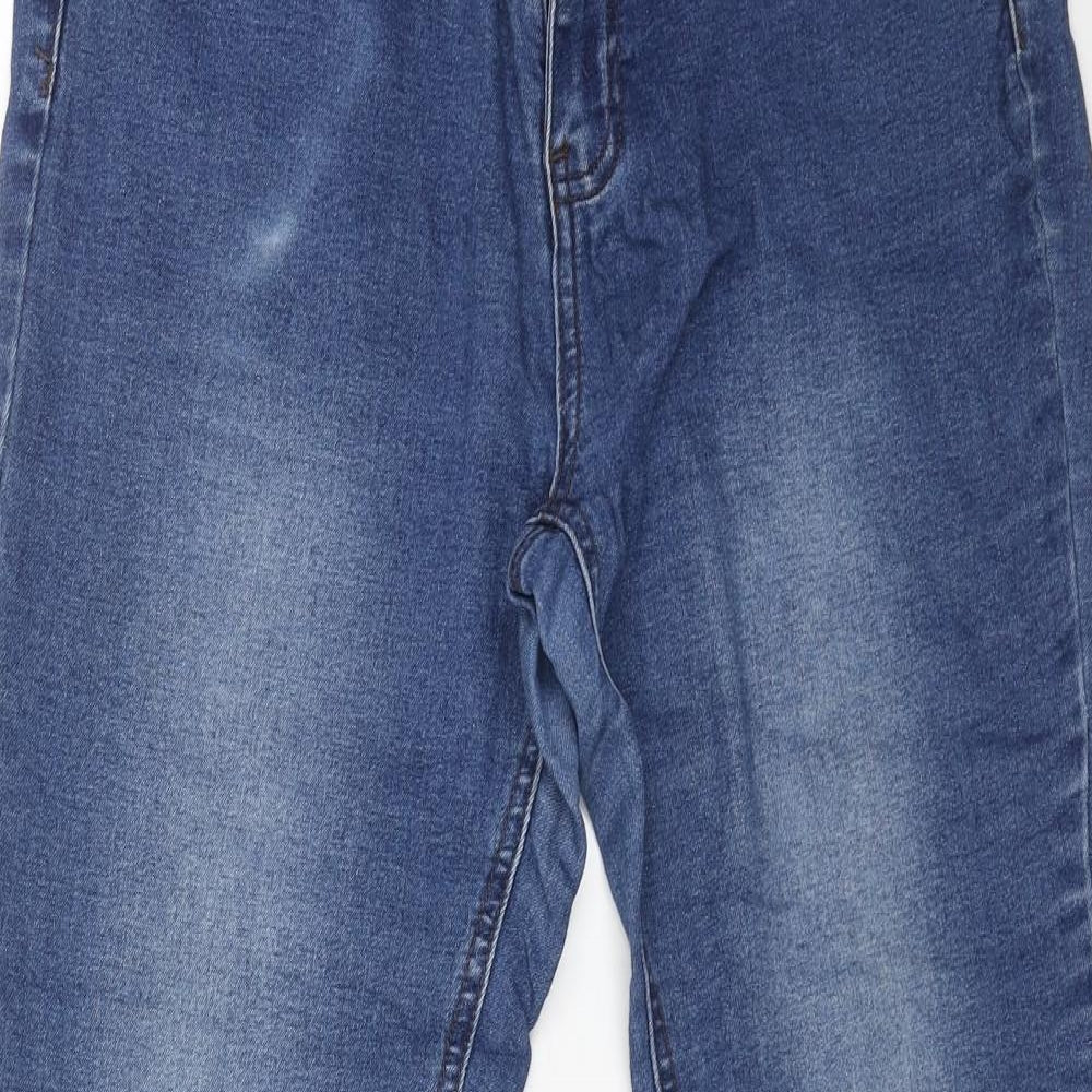 Denim 365 Womens Blue Cotton Skinny Jeans Size 14 L27 in Regular Button