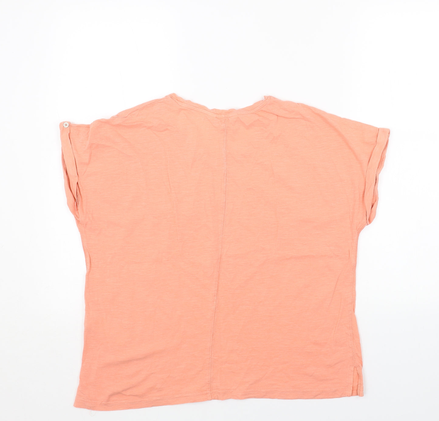 Principles Womens Pink Cotton Basic T-Shirt Size 14 Round Neck