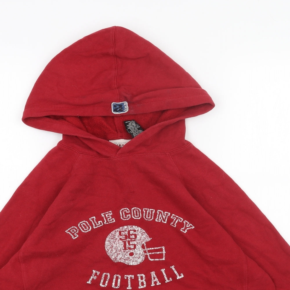 Arizona Jeans Mens Red Cotton Pullover Hoodie Size L
