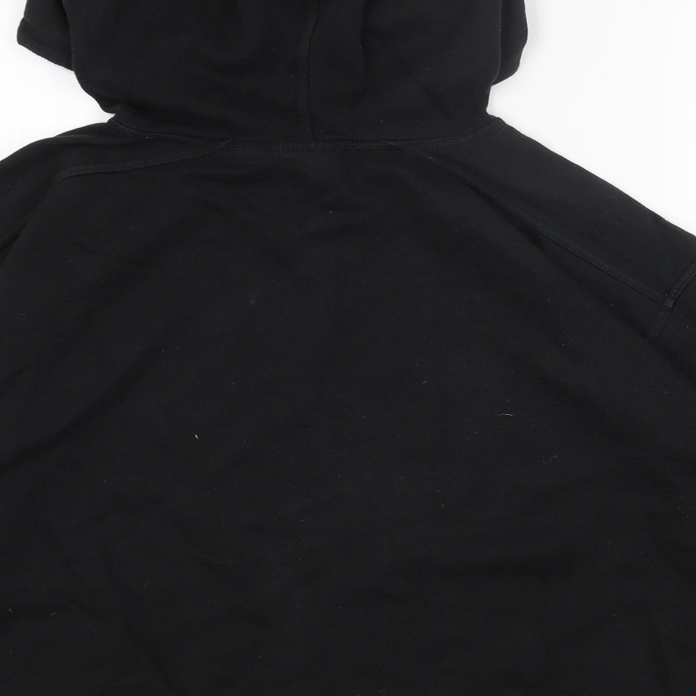 Reebok Mens Black Cotton Pullover Hoodie Size M