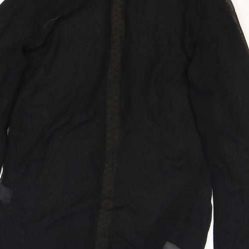 Atmosphere Womens Black Polyester Basic Blouse Size 10 Collared