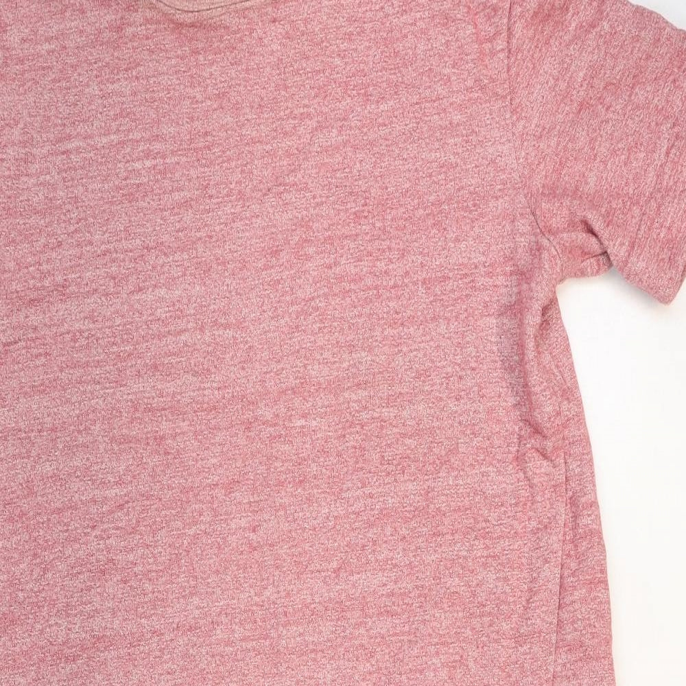 Toast Womens Pink 100% Cotton T-Shirt Dress Size 16 Round Neck Pullover