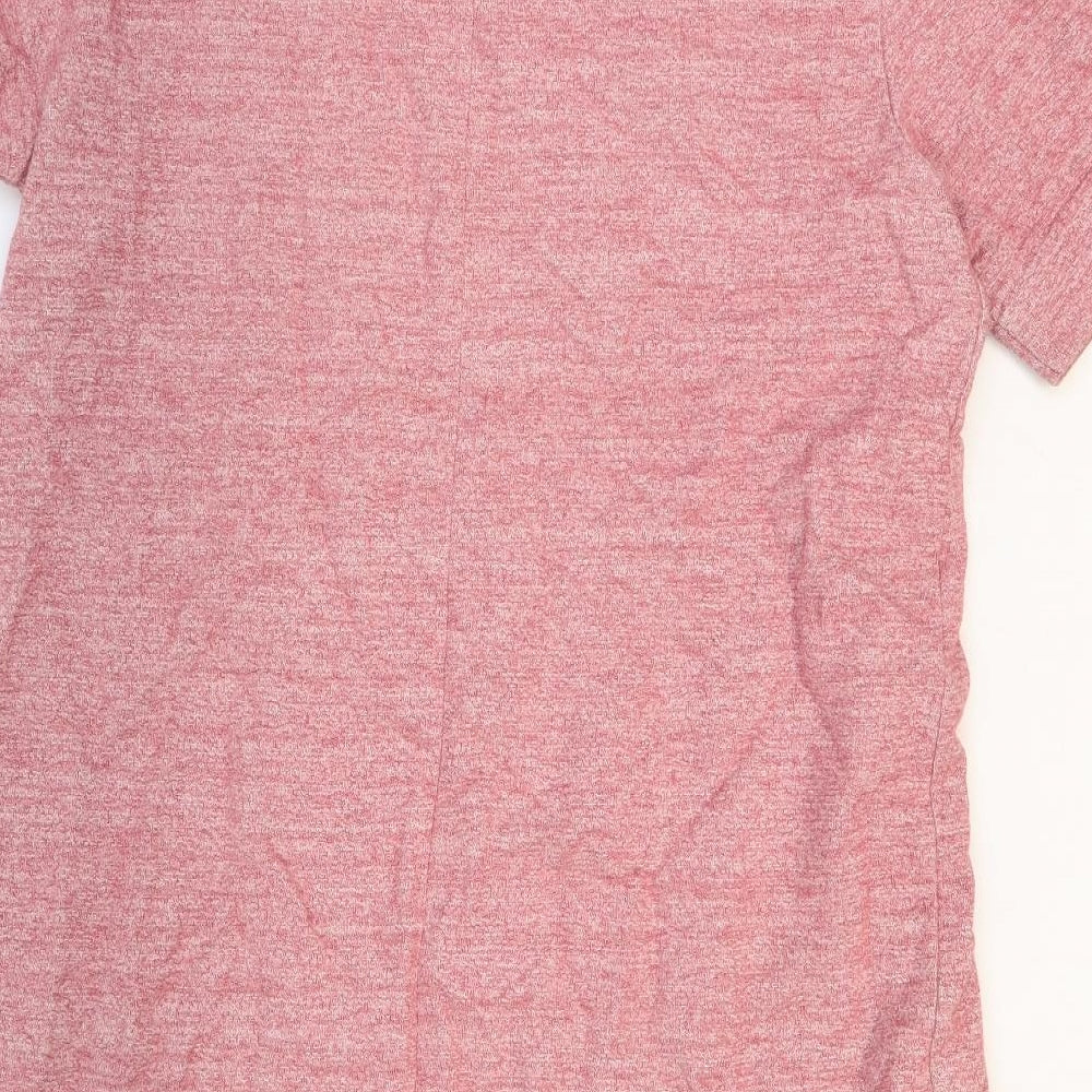 Toast Womens Pink 100% Cotton T-Shirt Dress Size 16 Round Neck Pullover