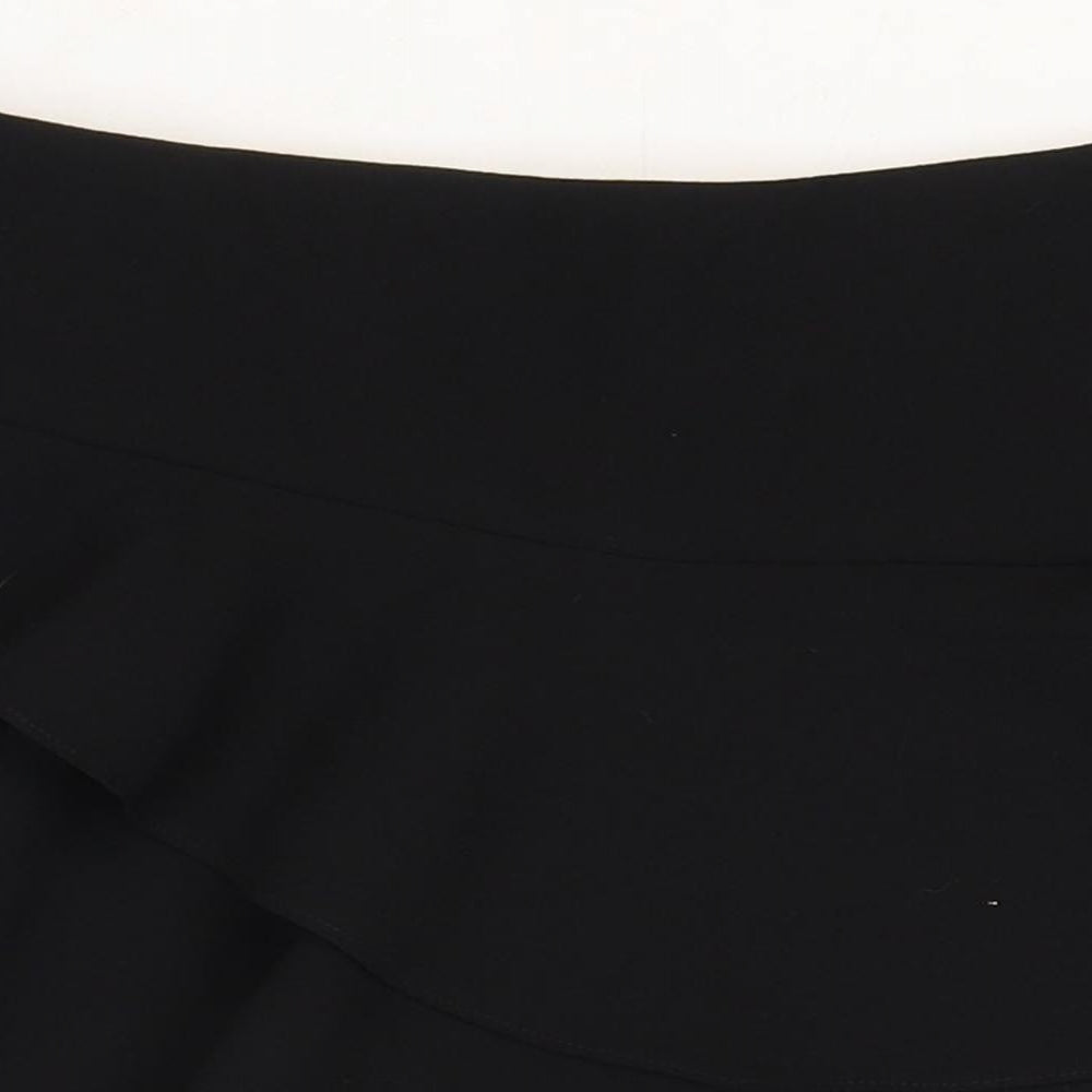 River Island Girls Black Polyester A-Line Skort Size 11-12 Years Regular
