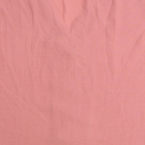 Preworn Womens Pink Polyester Basic Blouse Size 20 V-Neck