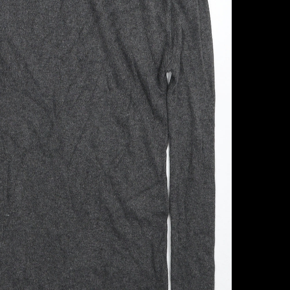 Primark Womens Grey Roll Neck Viscose Pullover Jumper Size 8