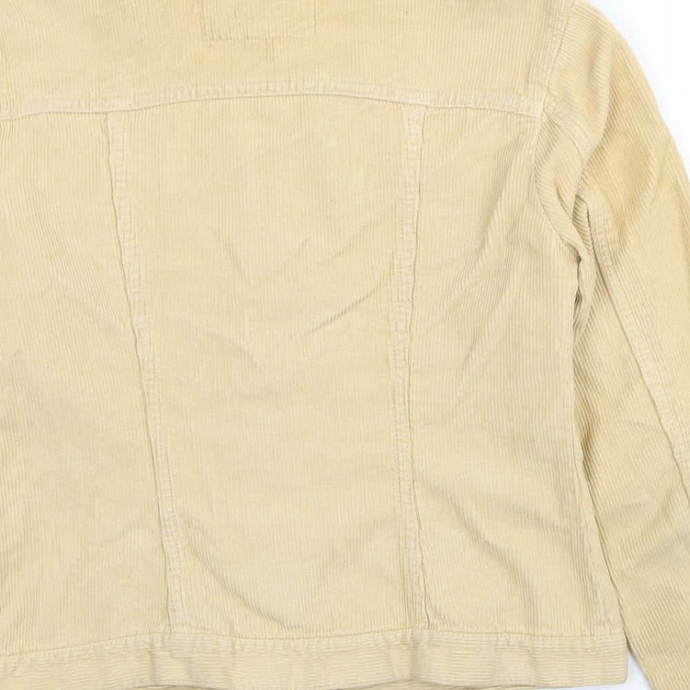 SP&CO Womens Beige Jacket Size S Button