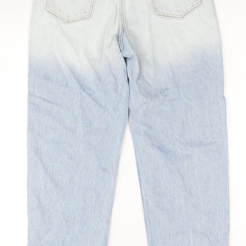 ba&sh Womens Blue Cotton Straight Jeans Size 6 Regular Zip