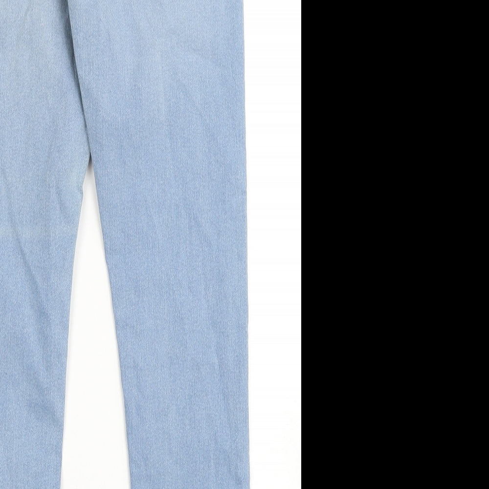 Marks and Spencer Womens Blue Cotton Jegging Jeans Size 10 Regular