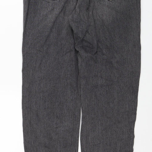 Topshop Womens Black Cotton Straight Jeans Size 26 in L32 in Regular Zip