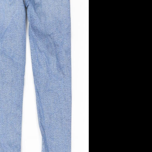 New Look Womens Beige Cotton Skinny Jeans Size 6 Regular Zip