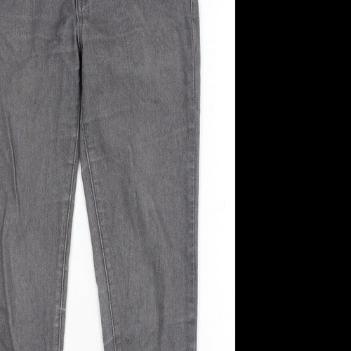 FOREVER 21 Womens Grey Cotton Skinny Jeans Size 27 in Regular Zip