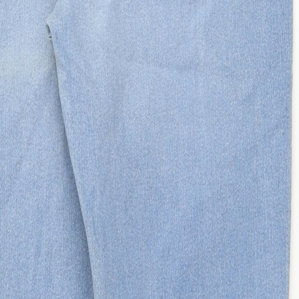 Marks and Spencer Womens Blue Cotton Jegging Jeans Size 14 Regular