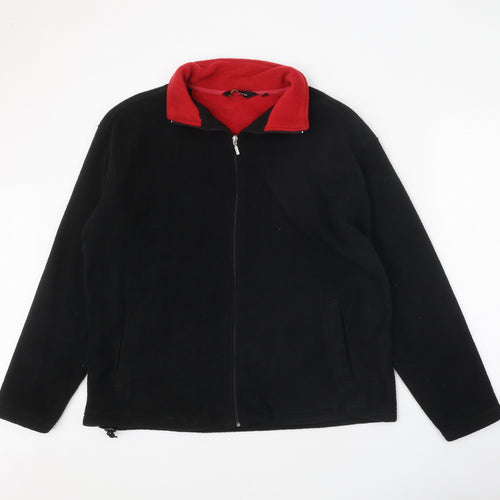 Cutting Edge Mens Black Jacket Size L Zip