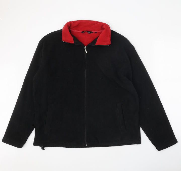 Cutting Edge Mens Black Jacket Size L Zip