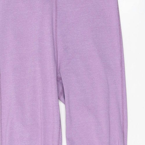 Body Womens Purple Polyester Compression Leggings Size M Regular Pullover