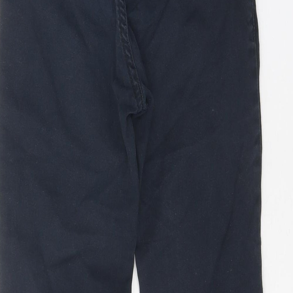 F&F Boys Blue 100% Cotton Straight Jeans Size 6-7 Years Regular Zip