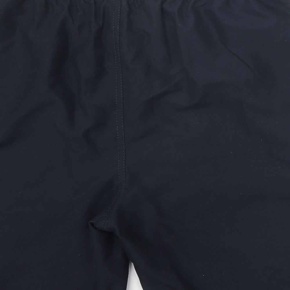 Preworn Mens Blue Polyester Sweat Shorts Size M Regular Tie