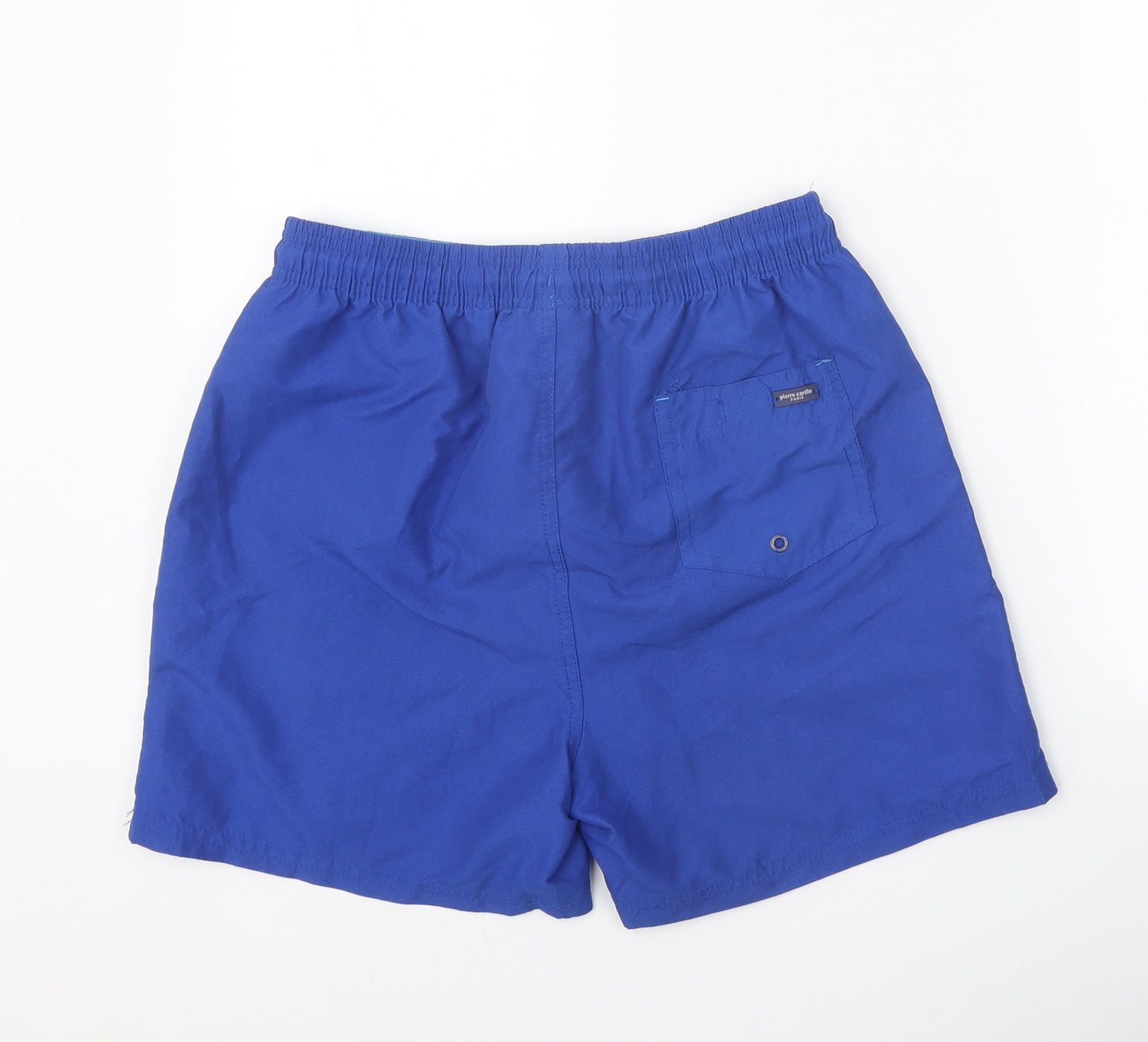 Pierre Cardin Mens Blue Polyester Sweat Shorts Size M Regular Tie - Swim Shorts