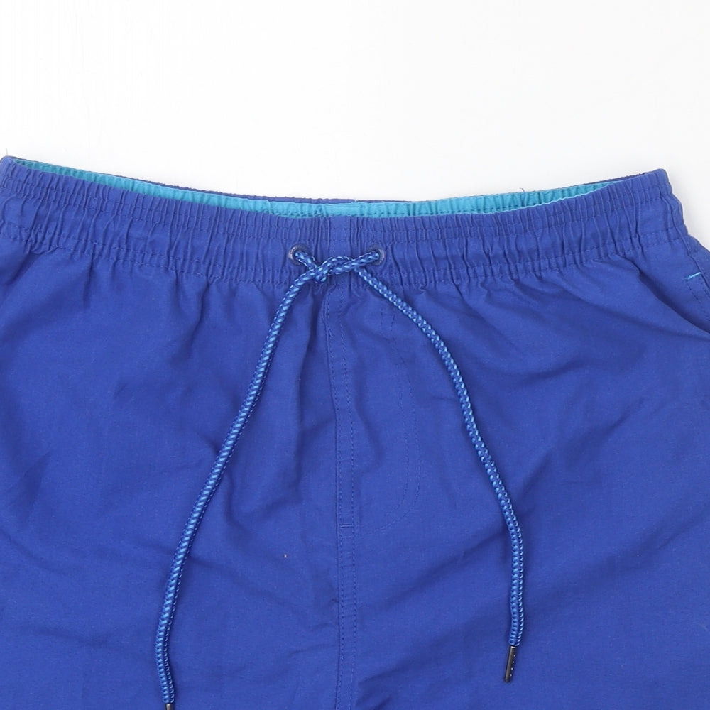 Pierre Cardin Mens Blue Polyester Sweat Shorts Size M Regular Tie - Swim Shorts