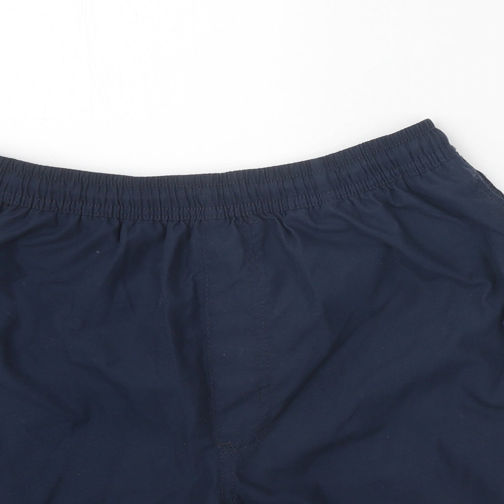 Pilgrim Mens Blue Polyester Sweat Shorts Size M Regular Tie - Swim Shorts