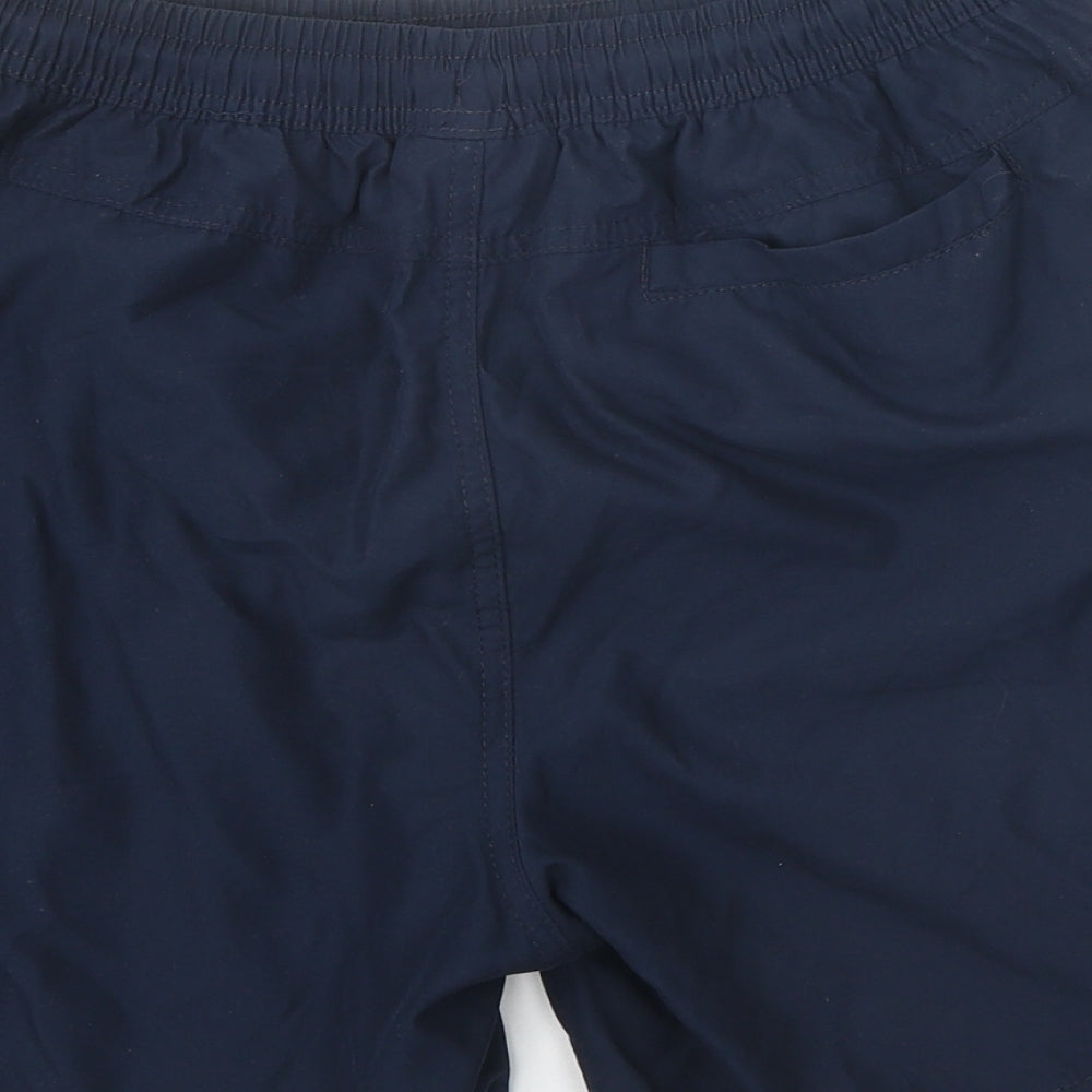 Pilgrim Mens Blue Polyester Sweat Shorts Size M Regular Tie - Swim Shorts