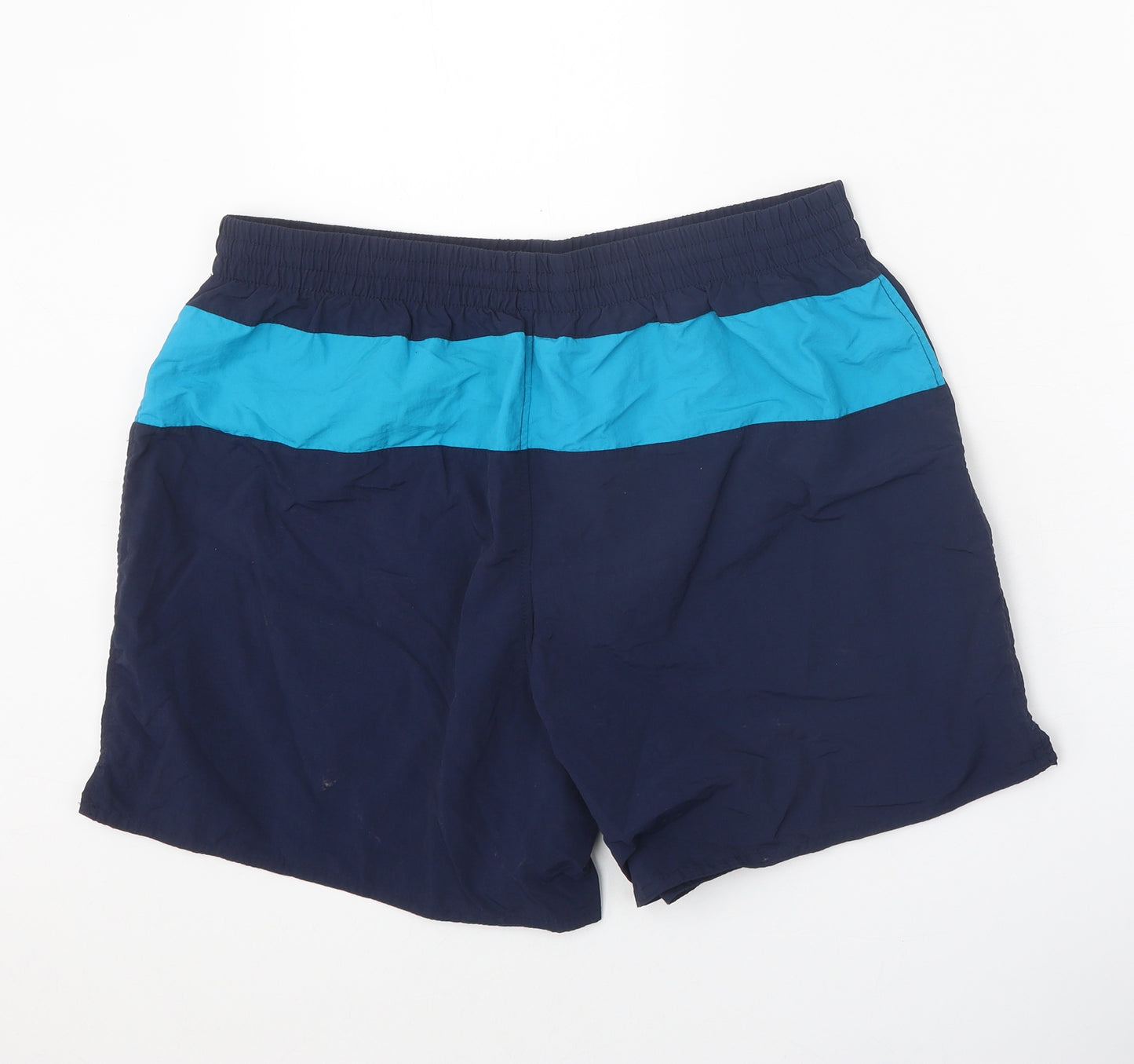 Slazenger Mens Blue Polyester Sweat Shorts Size M Regular Tie