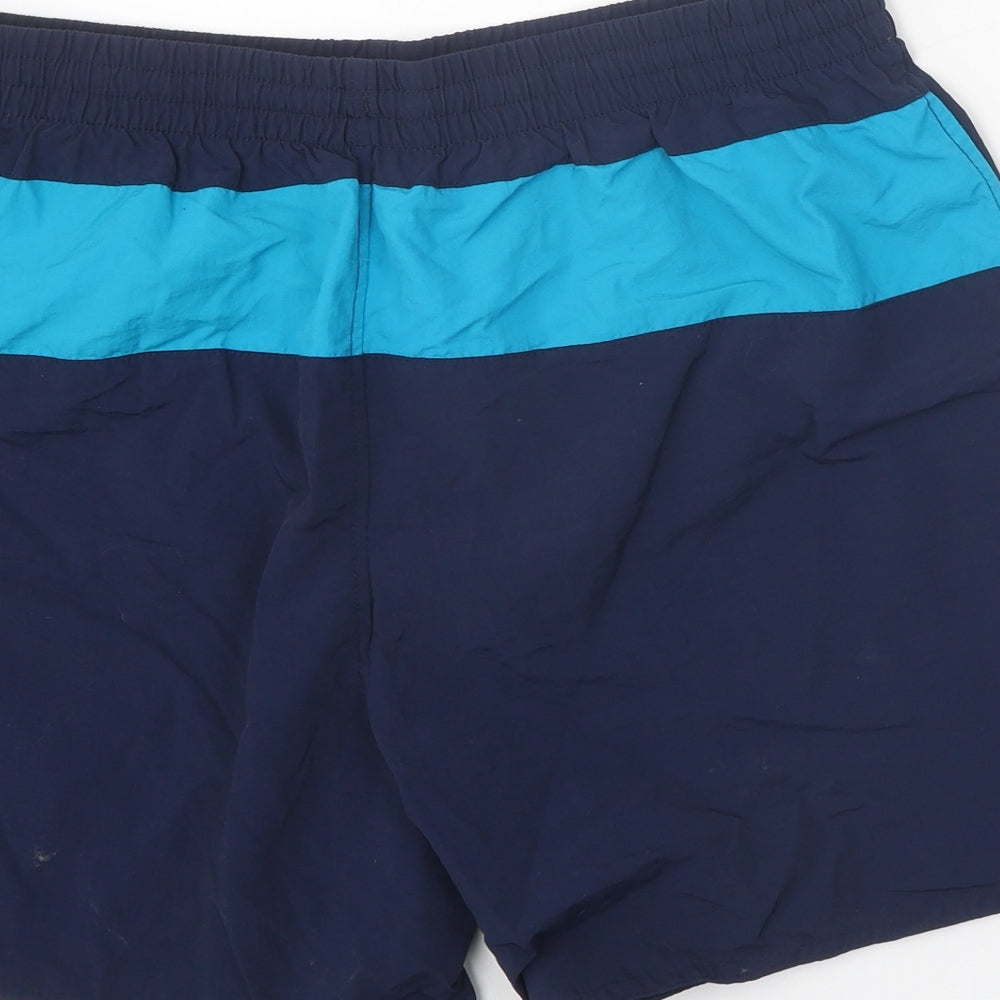 Slazenger Mens Blue Polyester Sweat Shorts Size M Regular Tie