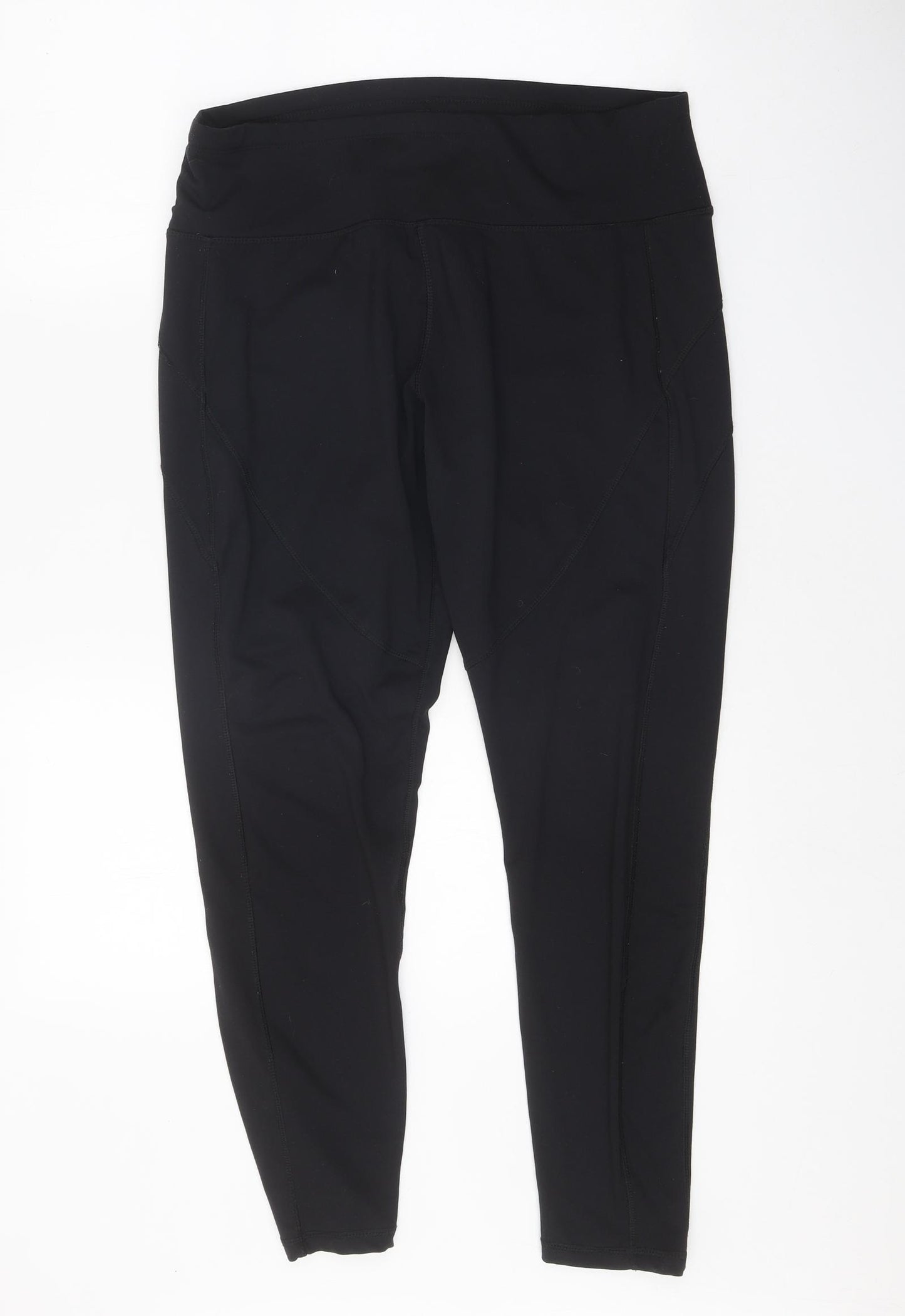 Primark Womens Black Polyester Sweatpants Trousers Size 14 Regular Pullover