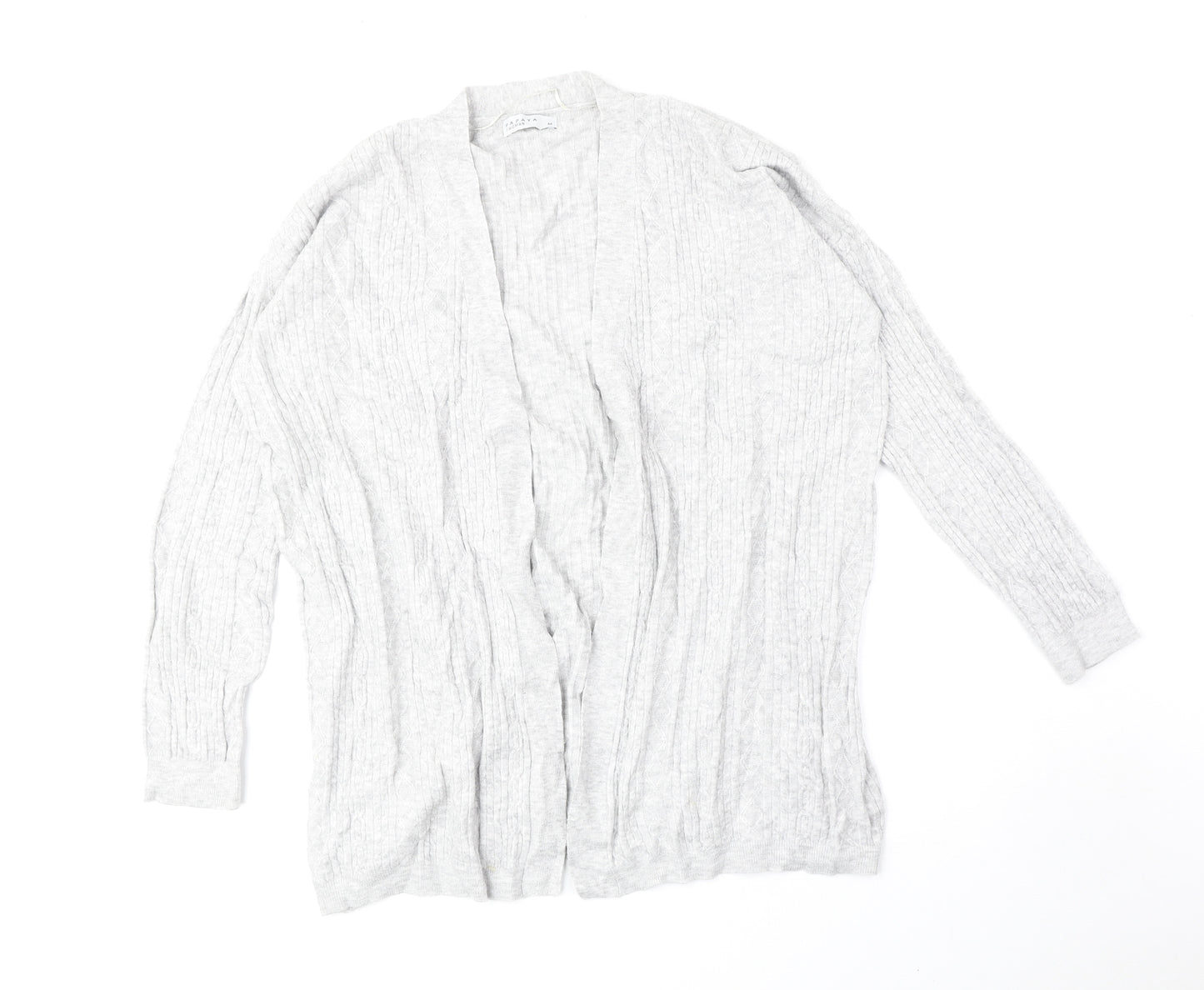 Matalan Womens Grey V-Neck Viscose Cardigan Jumper Size M