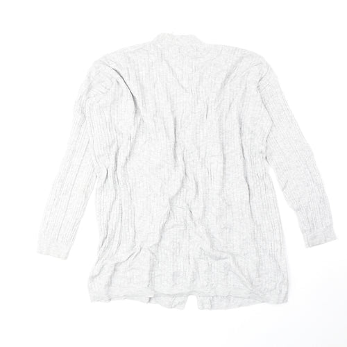 Matalan Womens Grey V-Neck Viscose Cardigan Jumper Size M