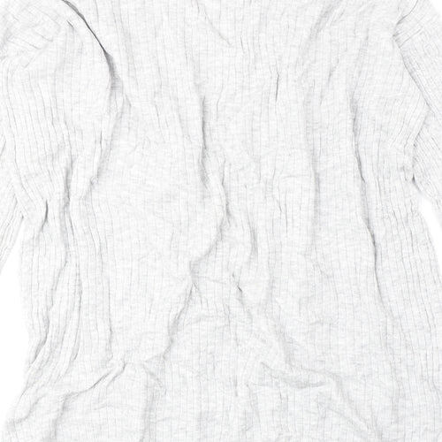 Matalan Womens Grey V-Neck Viscose Cardigan Jumper Size M
