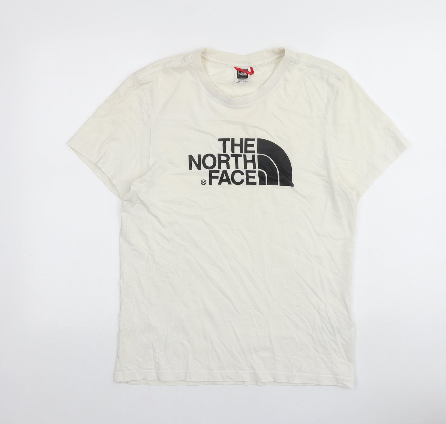 The North Face Mens Ivory Coir T-Shirt Size M Round Neck