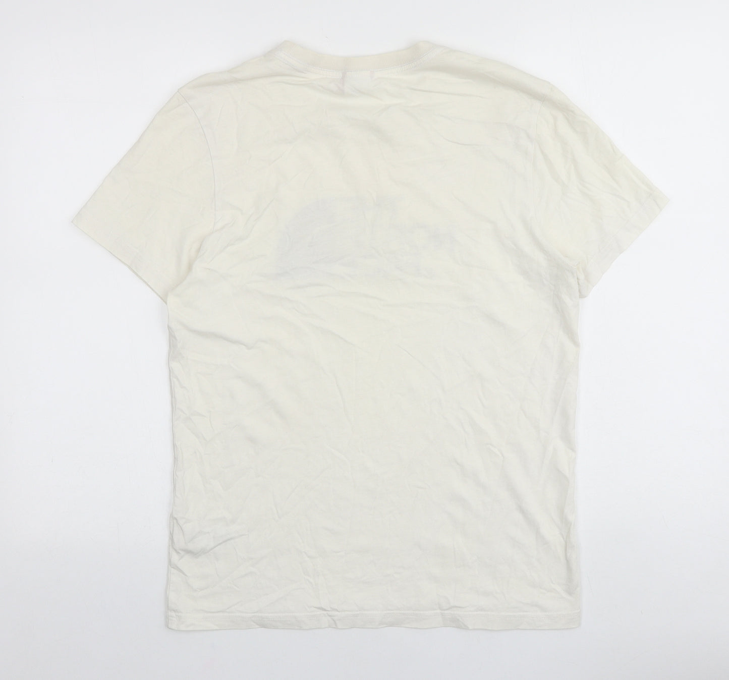 The North Face Mens Ivory Coir T-Shirt Size M Round Neck