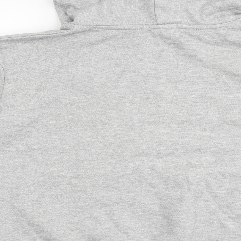 Boohoo Womens Grey Chlorofibre Pullover Hoodie Size 12 Pullover