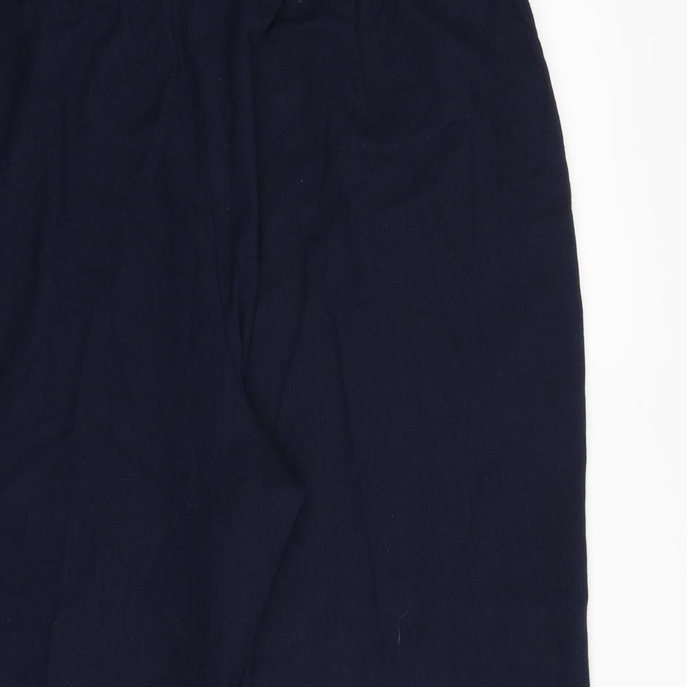 Bonmarche` Womens Blue Linen Cropped Trousers Size 20 L20 in Regular