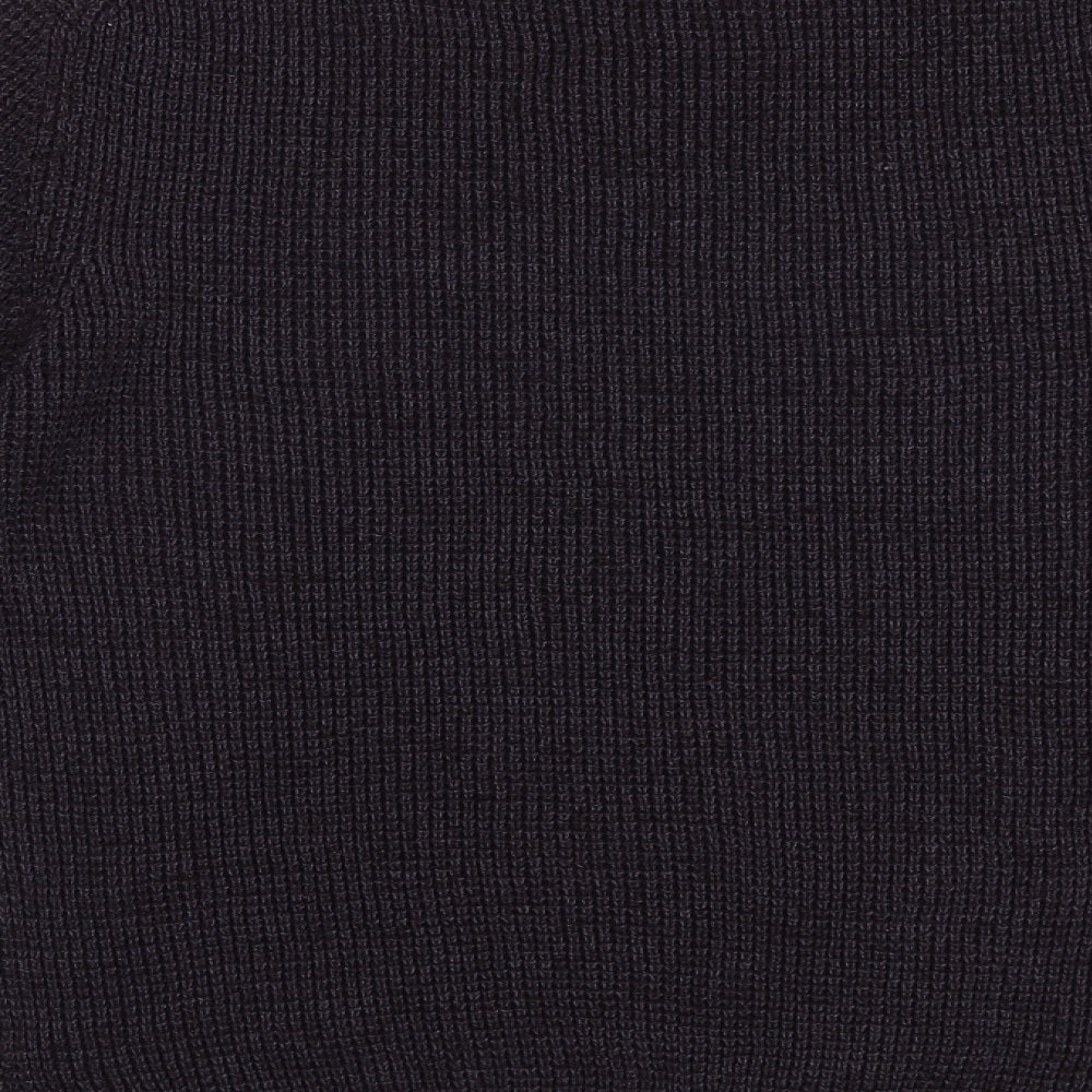 Primark Mens Purple Round Neck Acrylic Pullover Jumper Size M