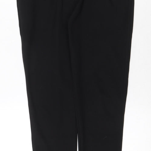 Preworn Womens Black Polyamide Trousers Size S Regular