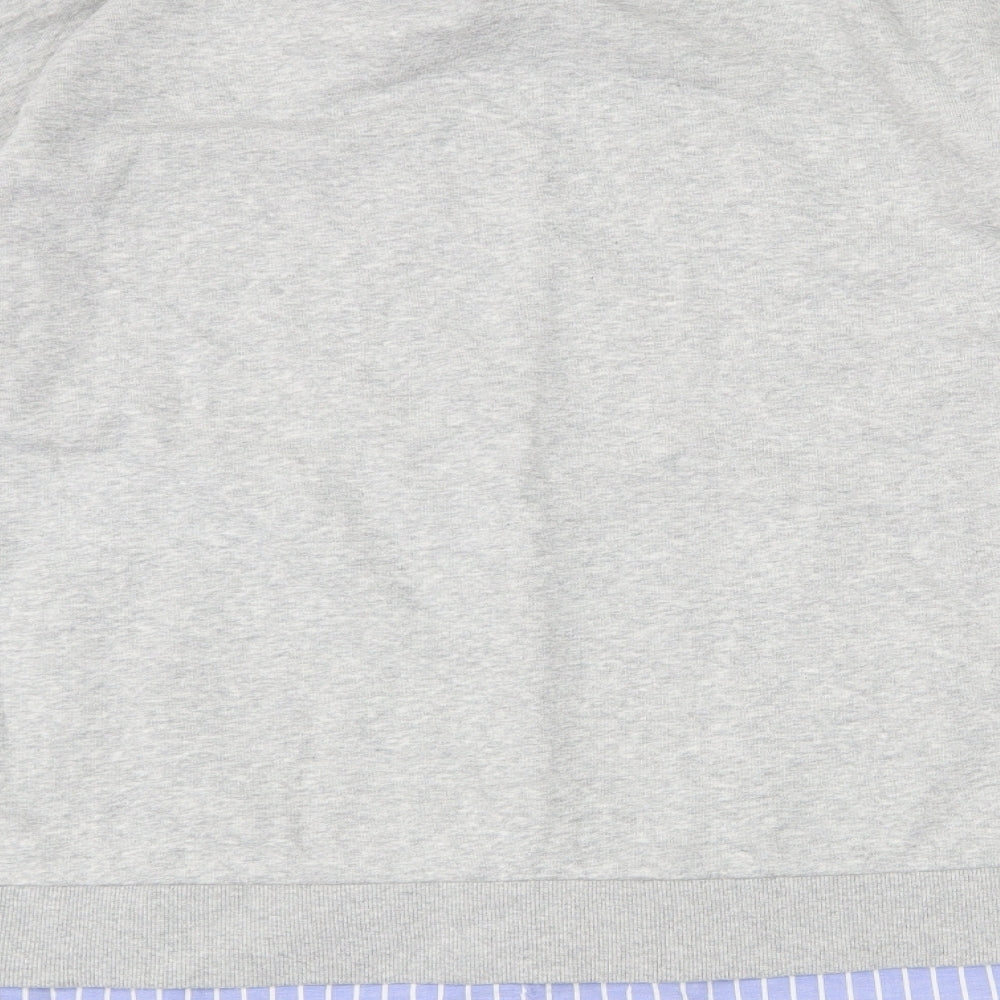 F&F Womens Grey Cotton Pullover Sweatshirt Size 18 Button - Los Angeles