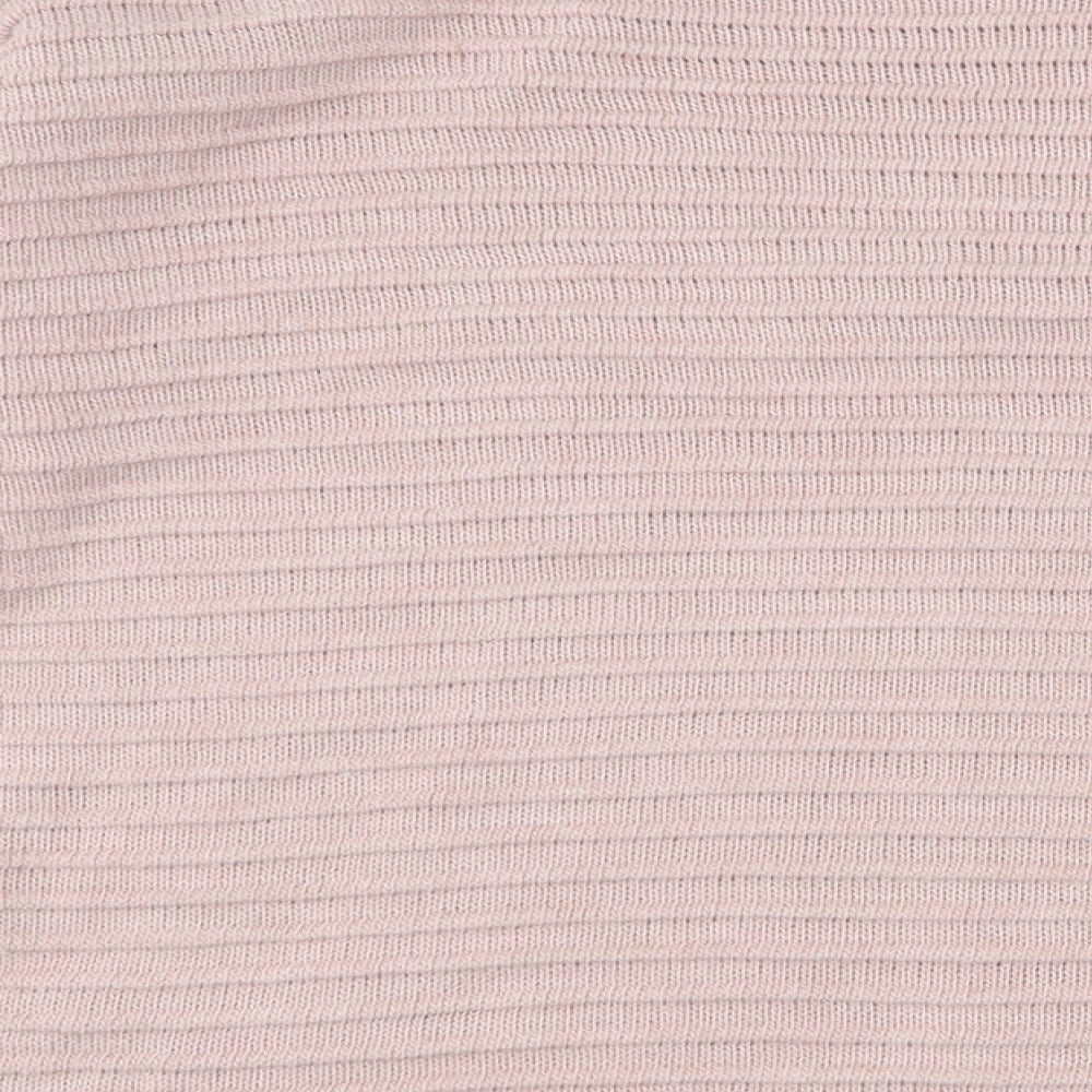 Collezioni Womens Pink Boat Neck Acrylic Pullover Jumper Size M