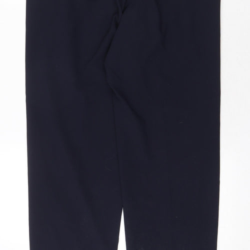Marks and Spencer Mens Blue Polyester Dress Pants Trousers Size 32 in Regular Zip