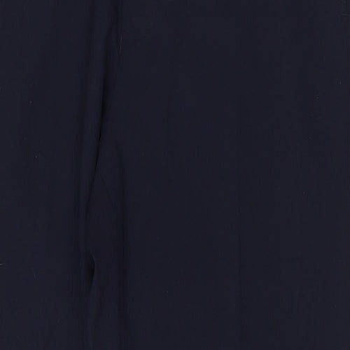 Marks and Spencer Mens Blue Polyester Dress Pants Trousers Size 32 in Regular Zip