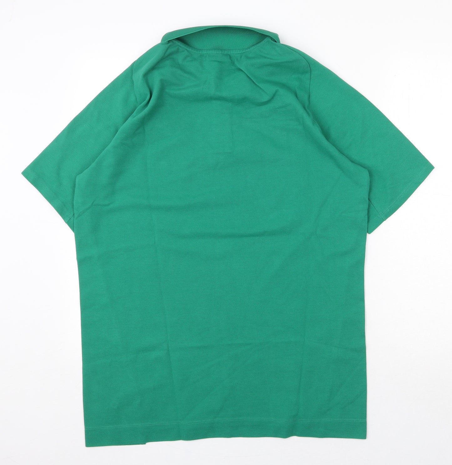 Canterbury Mens Green Polyester Polo Size L Collared Button - Ireland Rugby