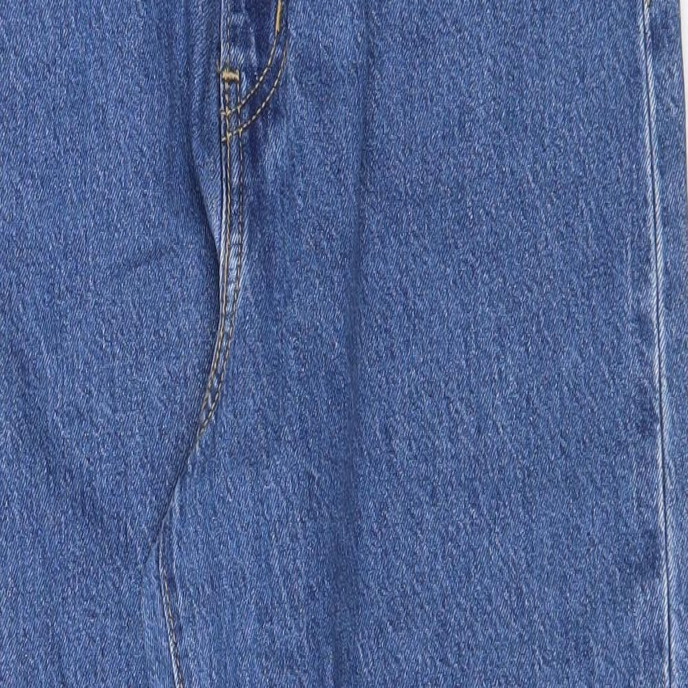 Signature by Levi Strauss & Co. Mens Blue Cotton Tapered Jeans Size 28 in Regular Zip