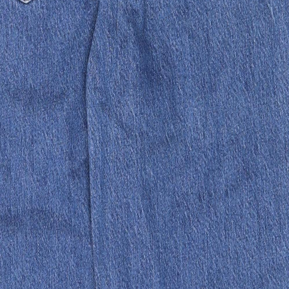 Signature by Levi Strauss & Co. Mens Blue Cotton Tapered Jeans Size 28 in Regular Zip