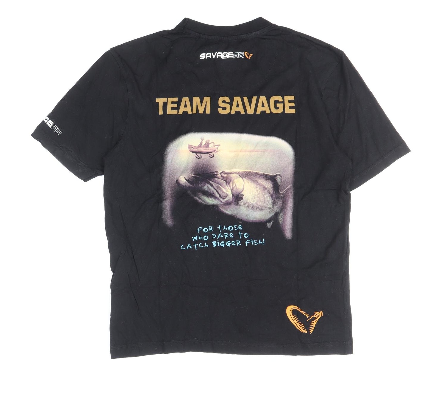 Savage Bar Mens Black Cotton T-Shirt Size M Round Neck