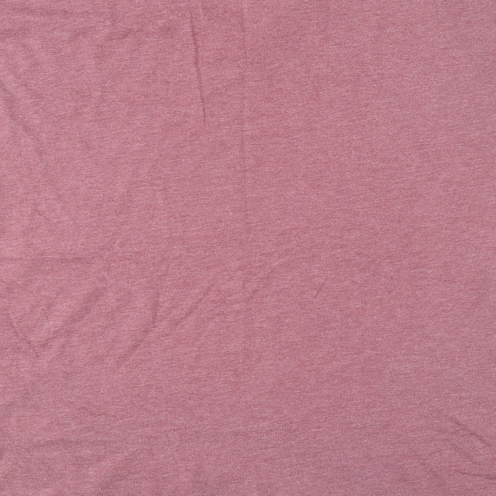 George Mens Red Cotton T-Shirt Size 3XL V-Neck
