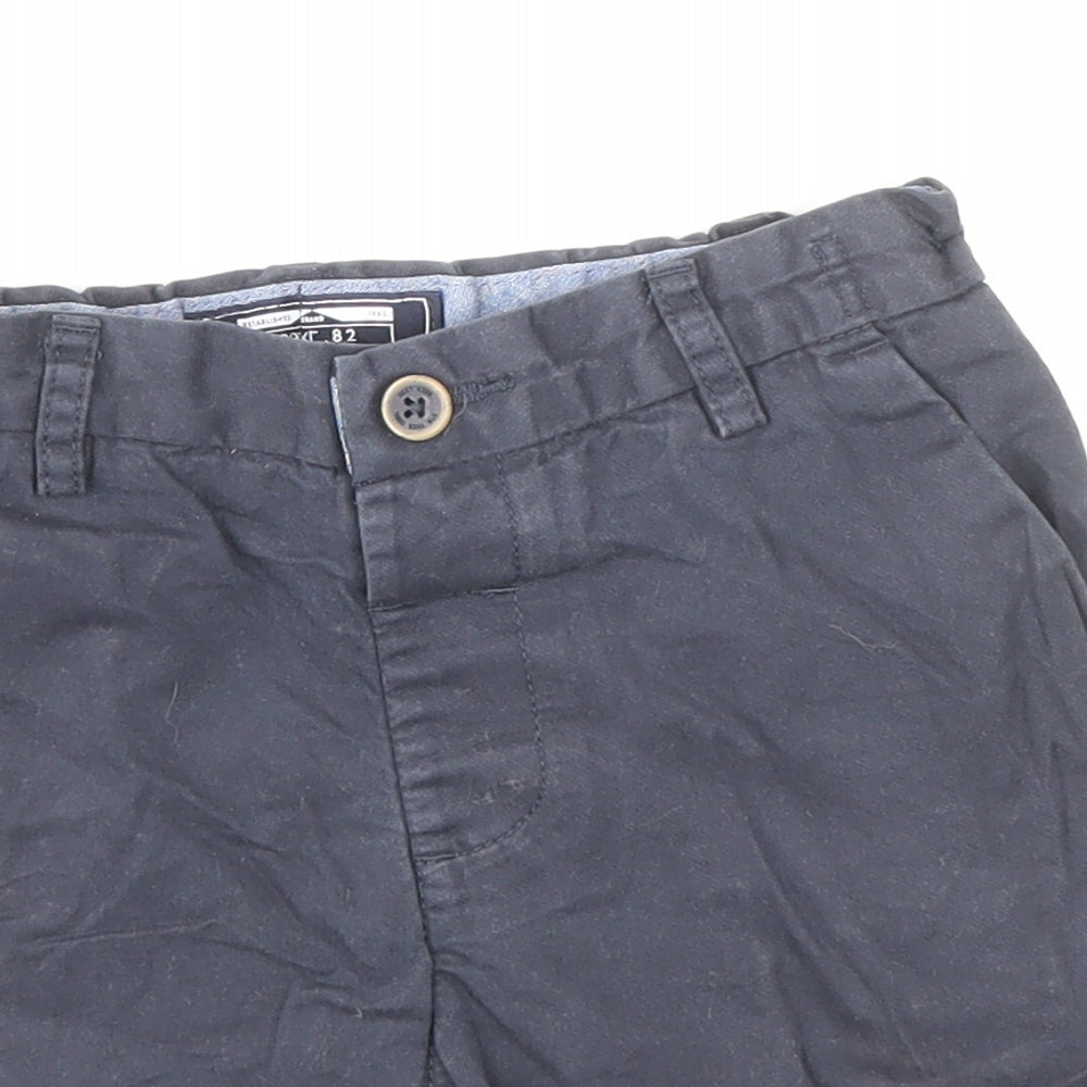 NEXT Boys Blue 100% Cotton Chino Shorts Size 4-5 Years Regular
