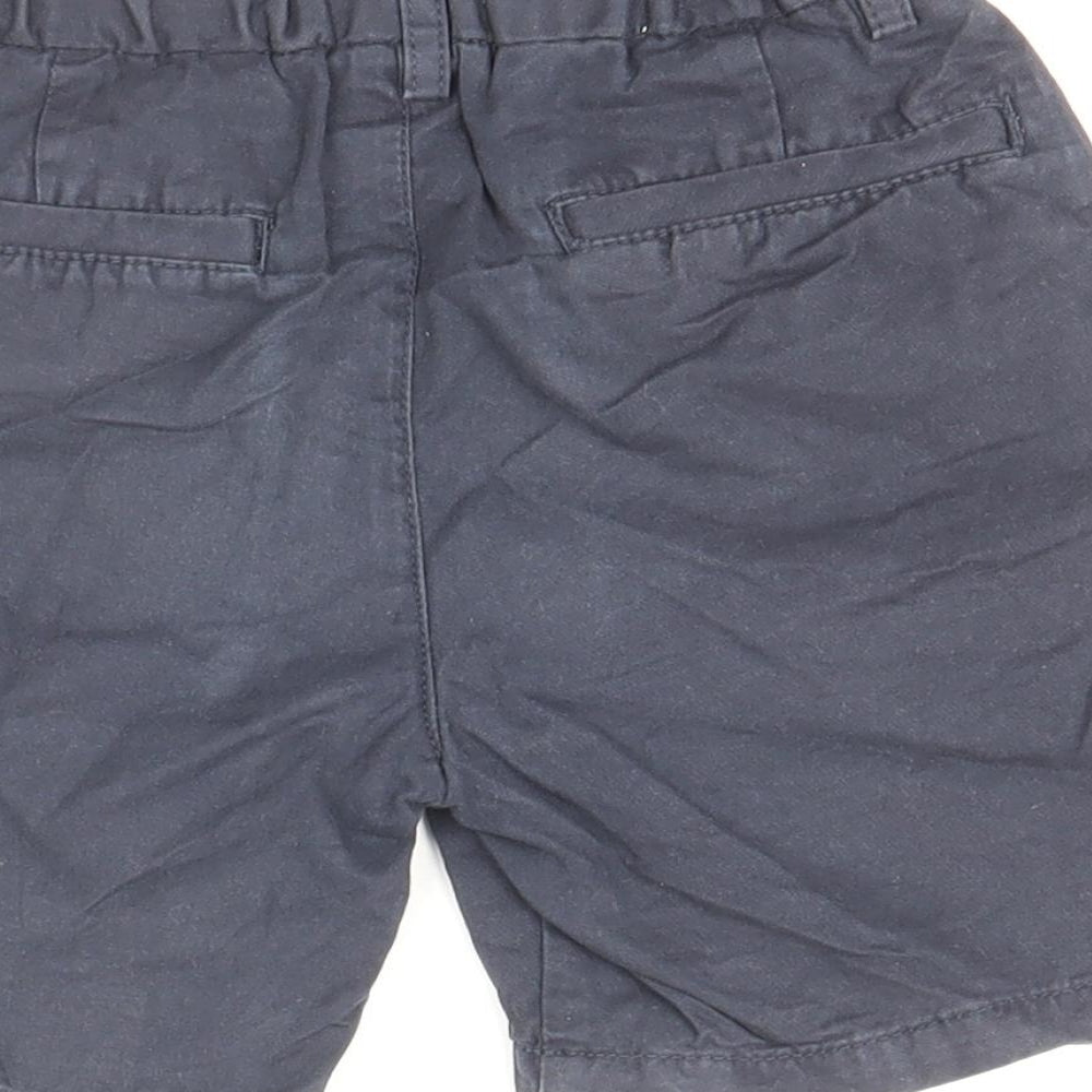 NEXT Boys Blue 100% Cotton Chino Shorts Size 4-5 Years Regular